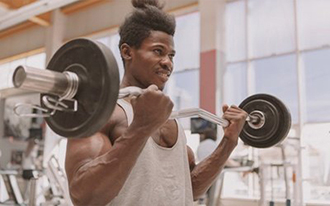 Bicep Muscle Building Plan för gym