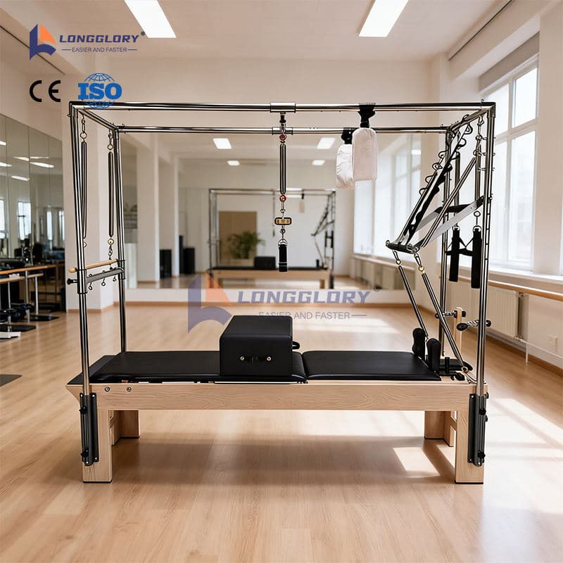 Yoga träning Pilates Cadillac Reformer
